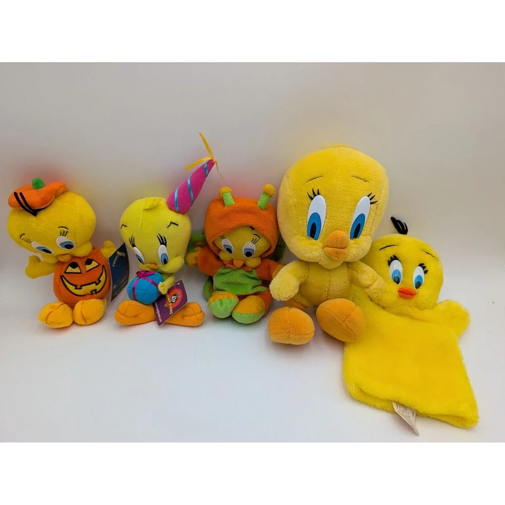 Looney Tunes Tweety Bird Plush Lot Yellow Vintage Puppet Costume Stuffed Animal